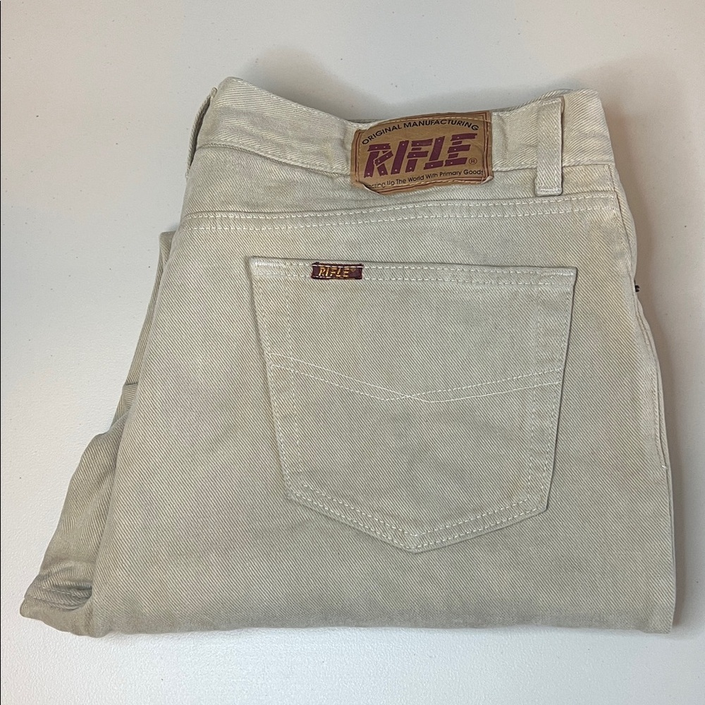Rifle Five Pocket Casual Khaki Pants Size 40 *Fair Condition, hemmed